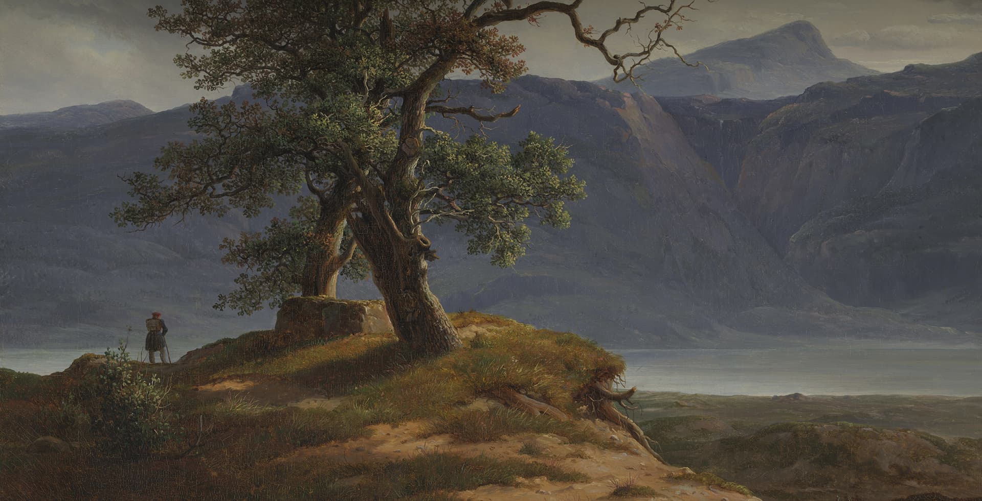 Paisaje con caminante de Thomas Fearnley